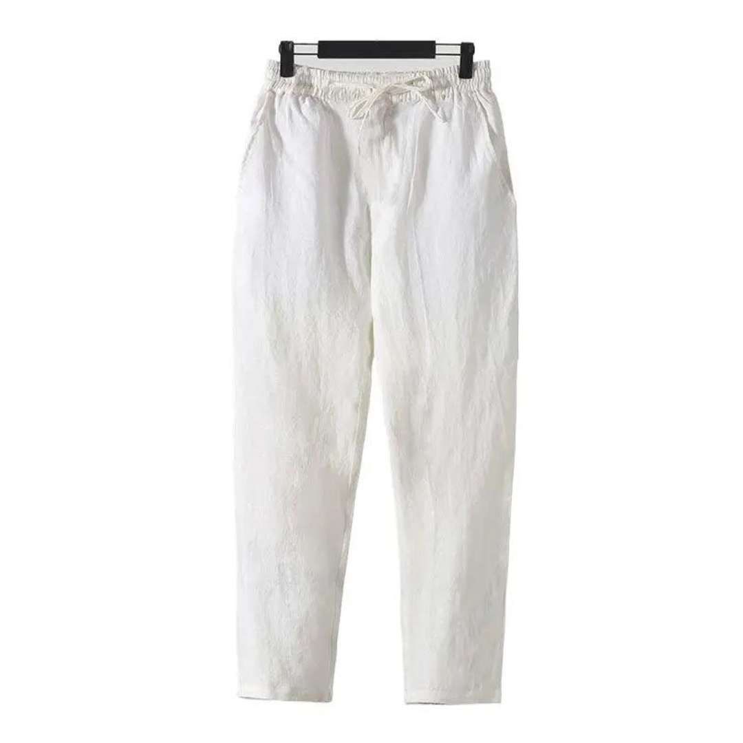 Fez - Linen Pantalon (straight fit)