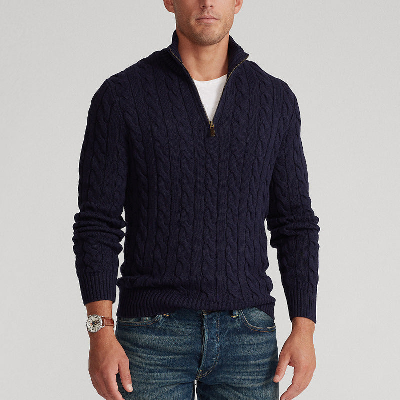 JP's Half-zip Cable-knit sweater