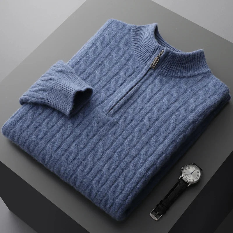 JP’s 100% Cashmere Quarter-Zip Sweater