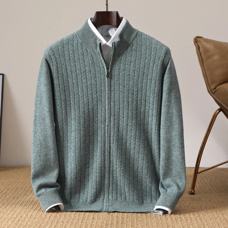 JP’s 100% Merino Wool Full Zip Jumper