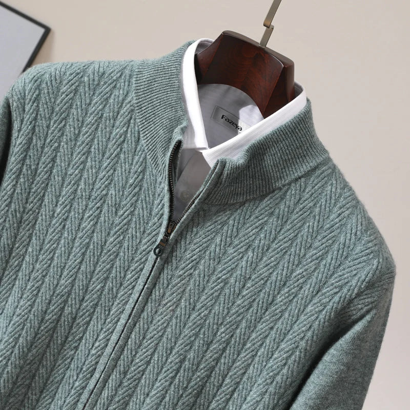 JP’s 100% Merino Wool Full Zip Jumper